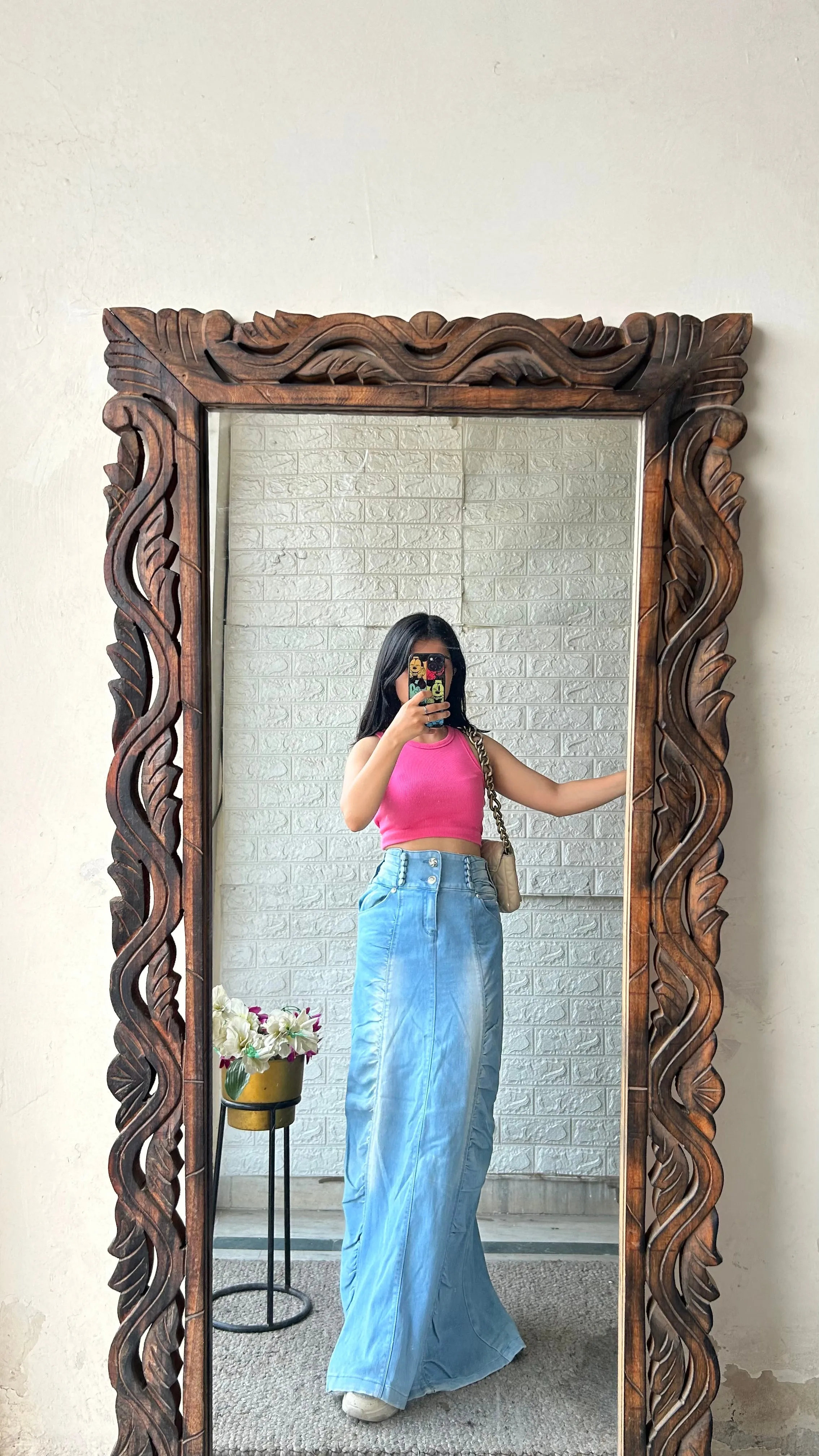 127) Korean skirt 30 waist/l:38