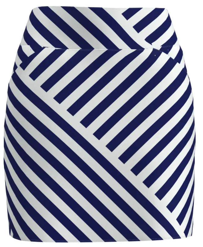 AB Sport Women's Cross Geo Print Front Pocket Golf Skirt - NCG