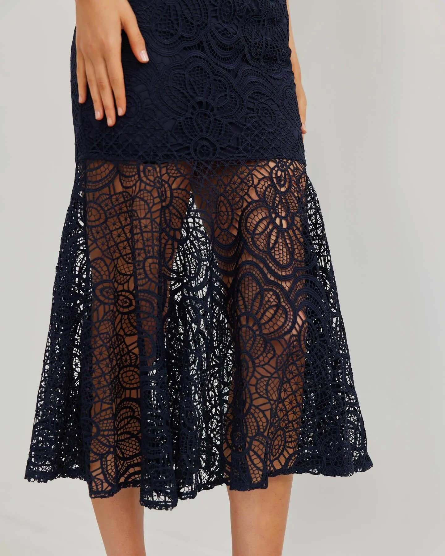 Alani Dress-Navy