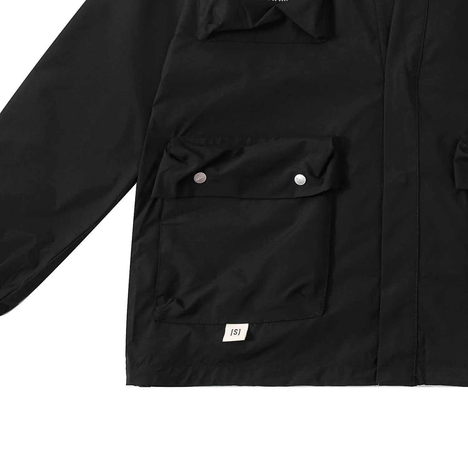 A[S]USL MULTI POCKETS KIMONO-BLACK