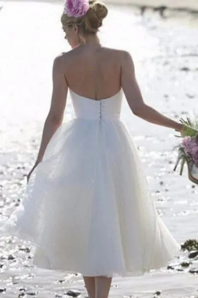 Beach Wedding Dress Cheap Chiffon Wedding Dress #ER052