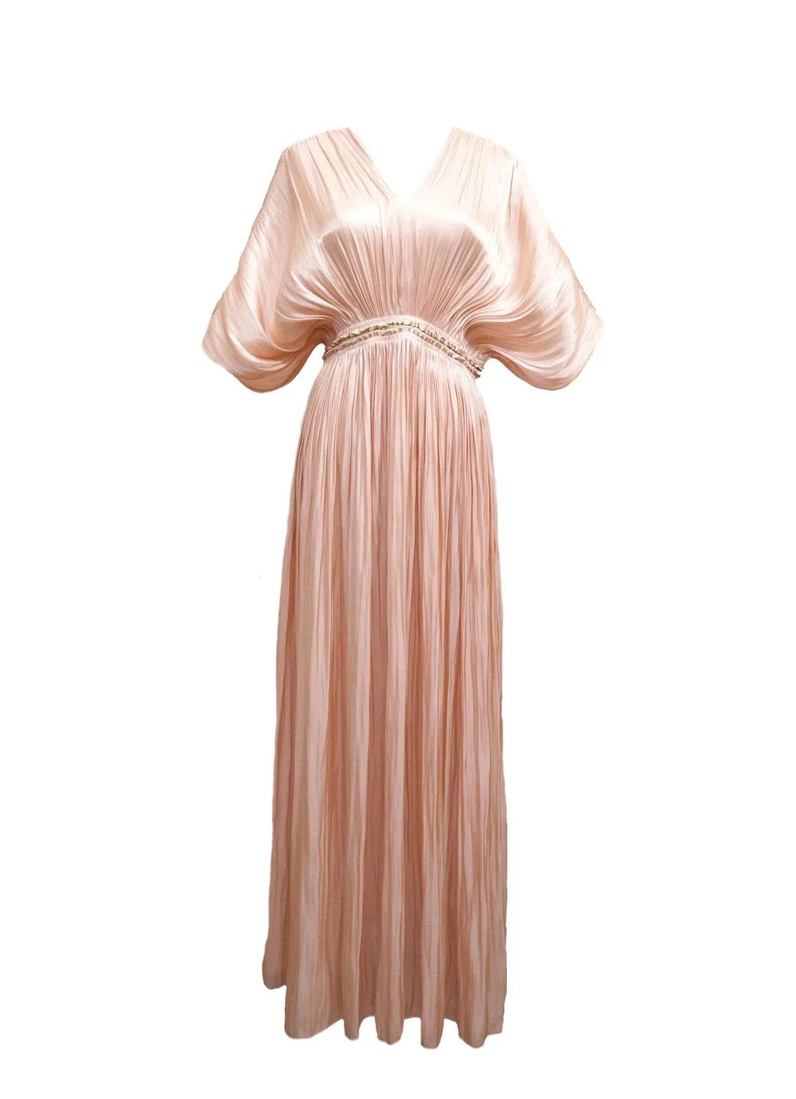 Bonnie Short Sleeve Pleated Maxi Dress