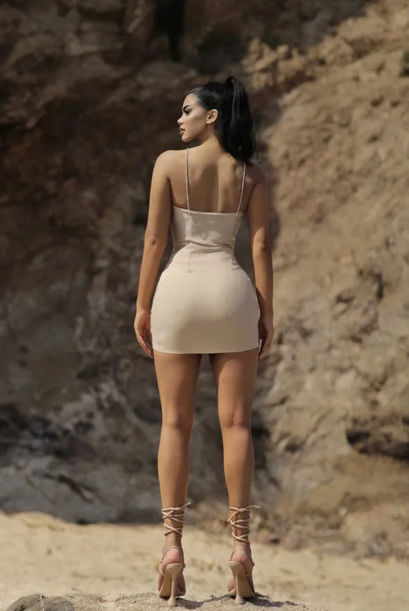 Diamante Bodycon Backless Sleeveless Mini Dresses