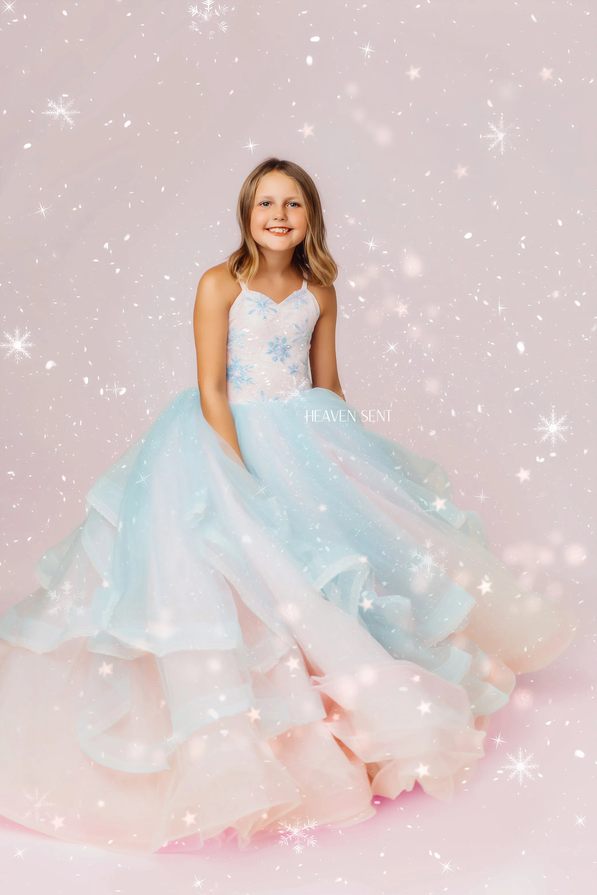 Elsa Floor-Length Cascade Dress | Choose Your Color & Fabric | Editorial Couture Gown for Special Occasions