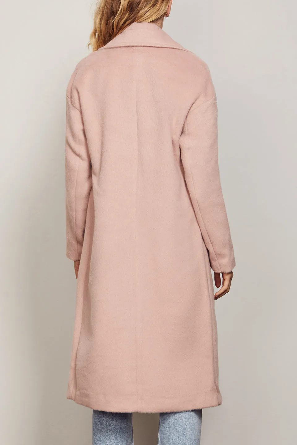 Hudson Double Breasted Soft Blush Coat