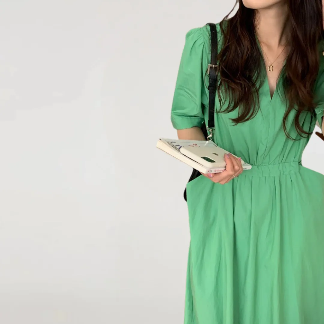 Kara Short Sleeves Pocket Dress