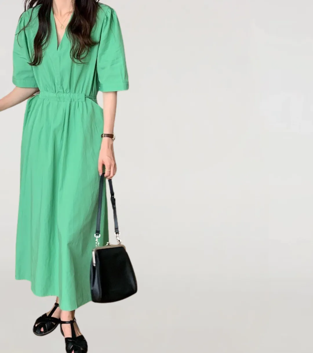 Kara Short Sleeves Pocket Dress