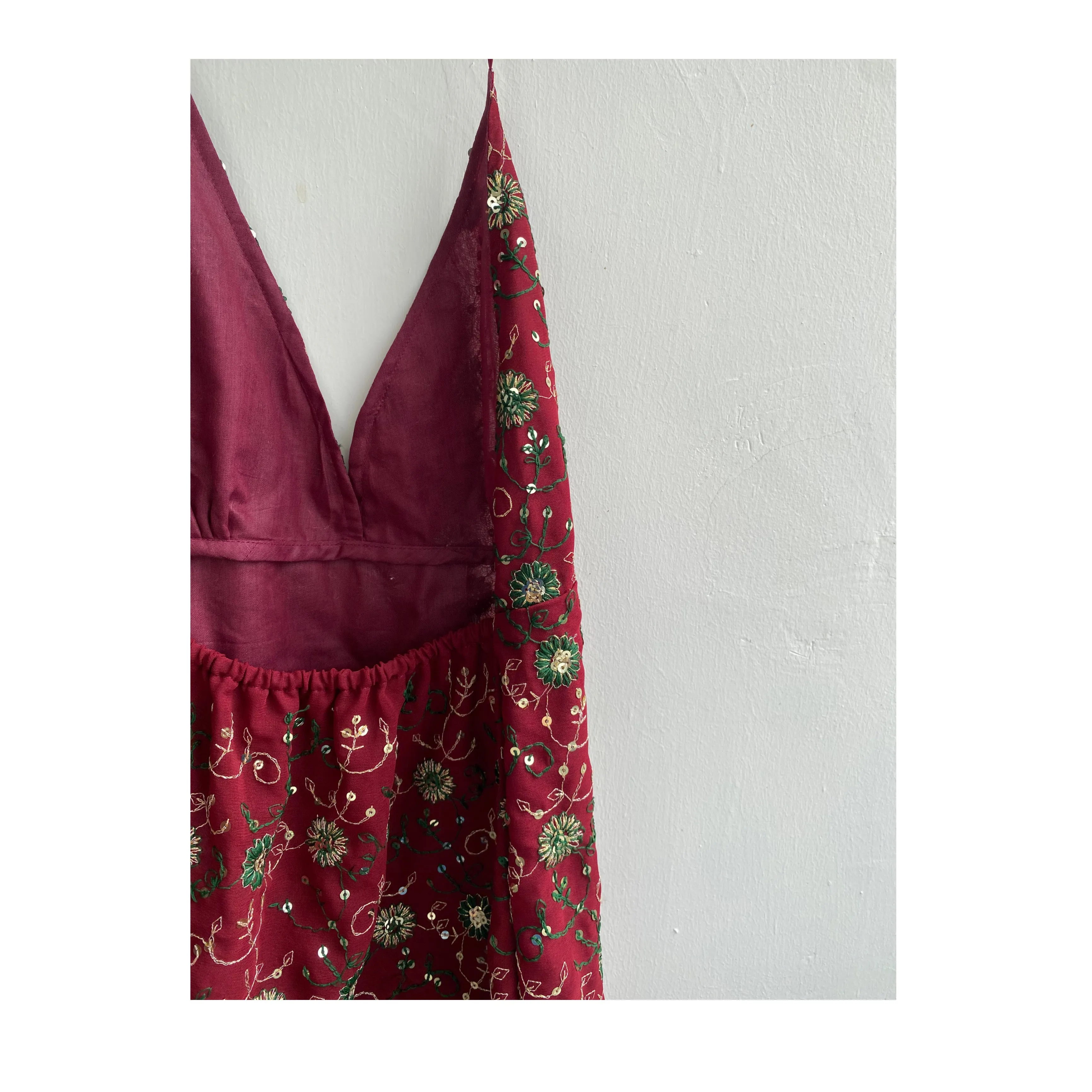 Maroon celestial dress