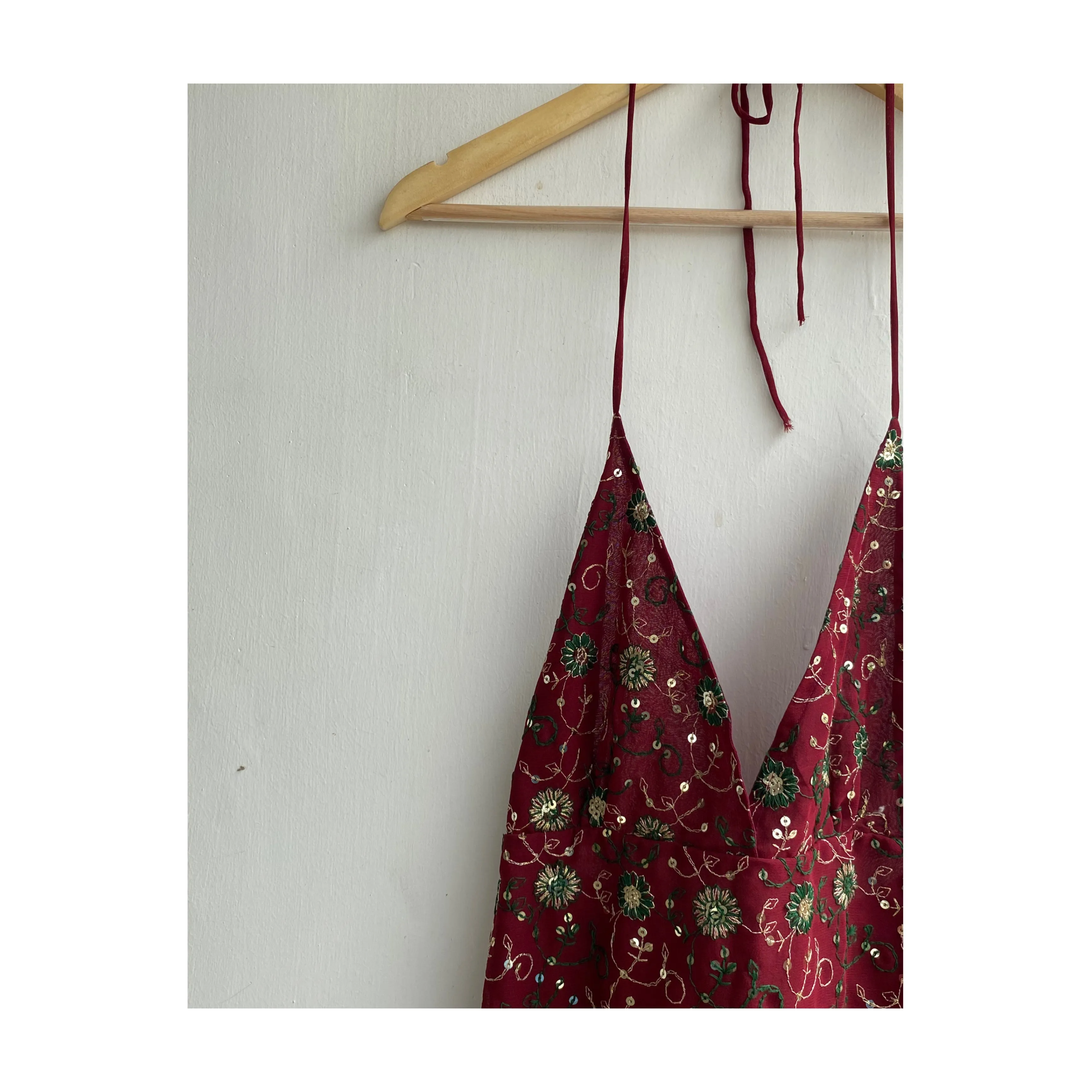 Maroon celestial dress