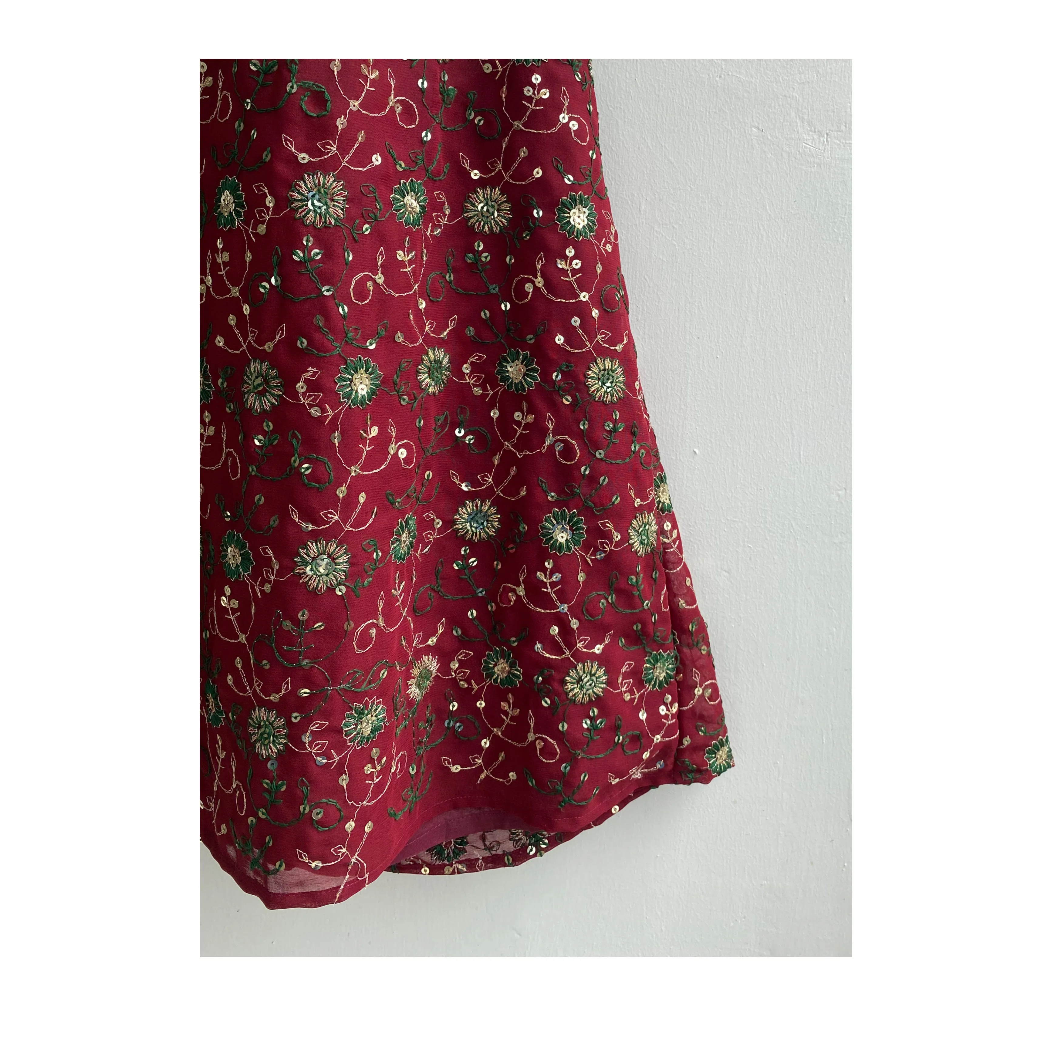 Maroon celestial dress