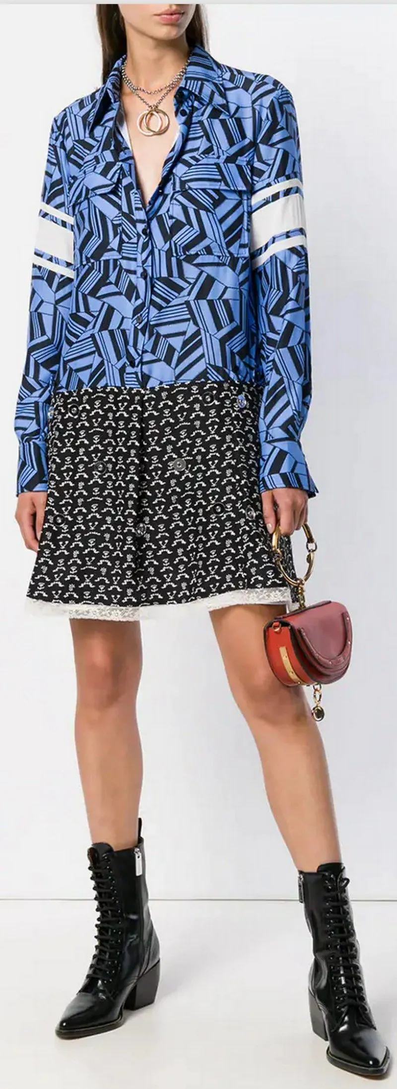 Multi-Pattern Dress