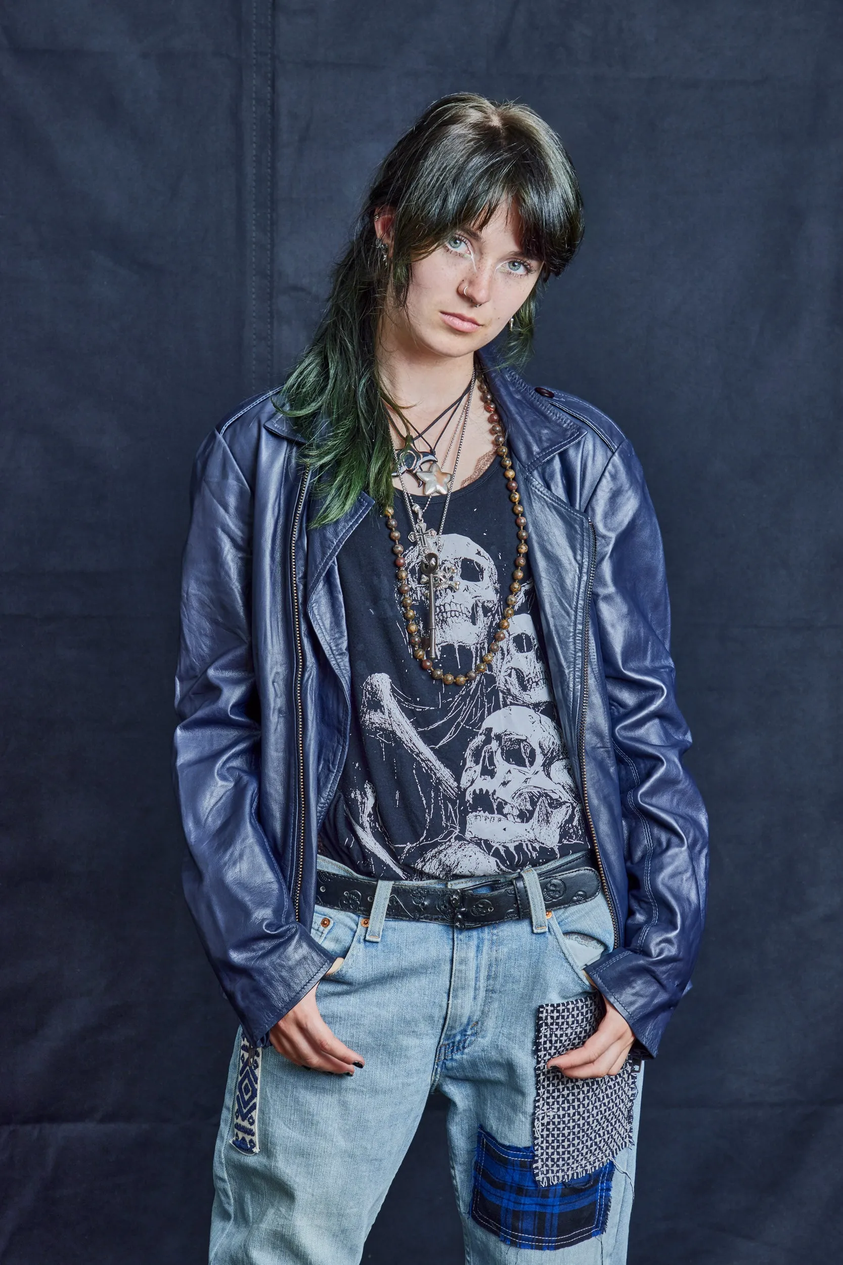 Rock n Roll Leather Biker Jacket