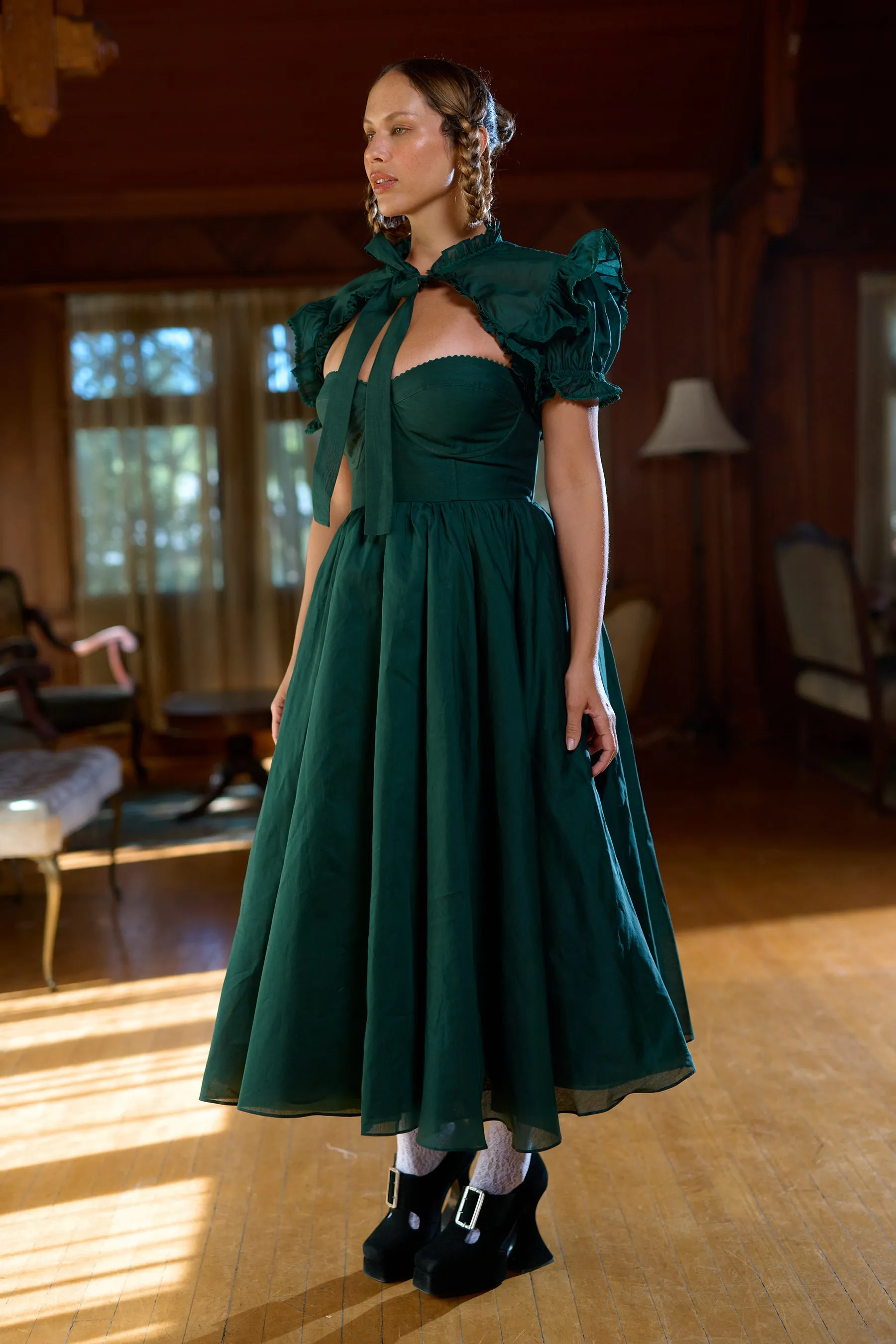Elegant Balsam High Court Maxi Dress for Women