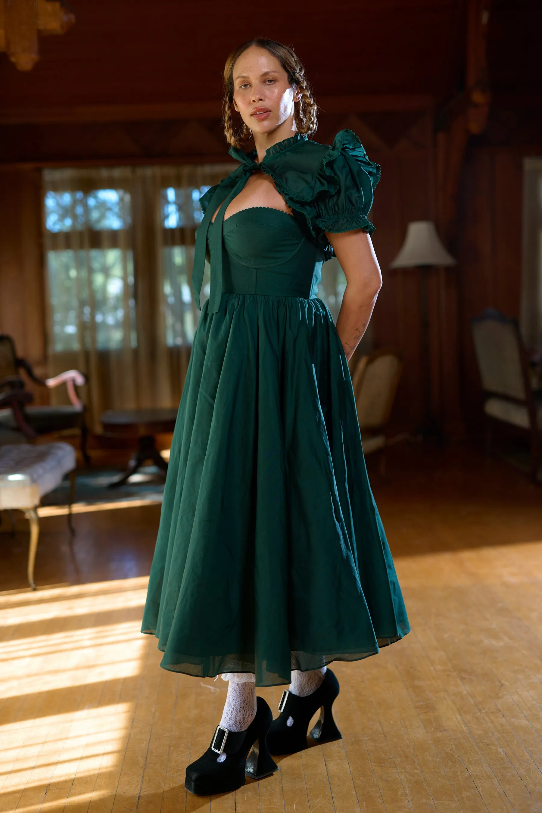 Elegant Balsam High Court Maxi Dress for Women