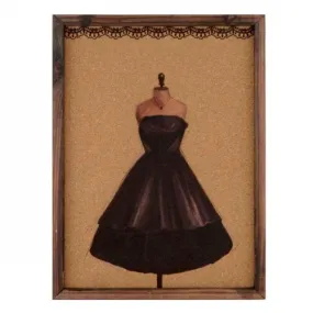 Vintage Strapless Dress Wall Art